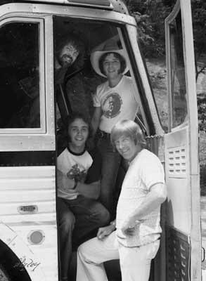 Ray with his band 