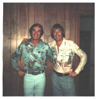 With his brother, Ken